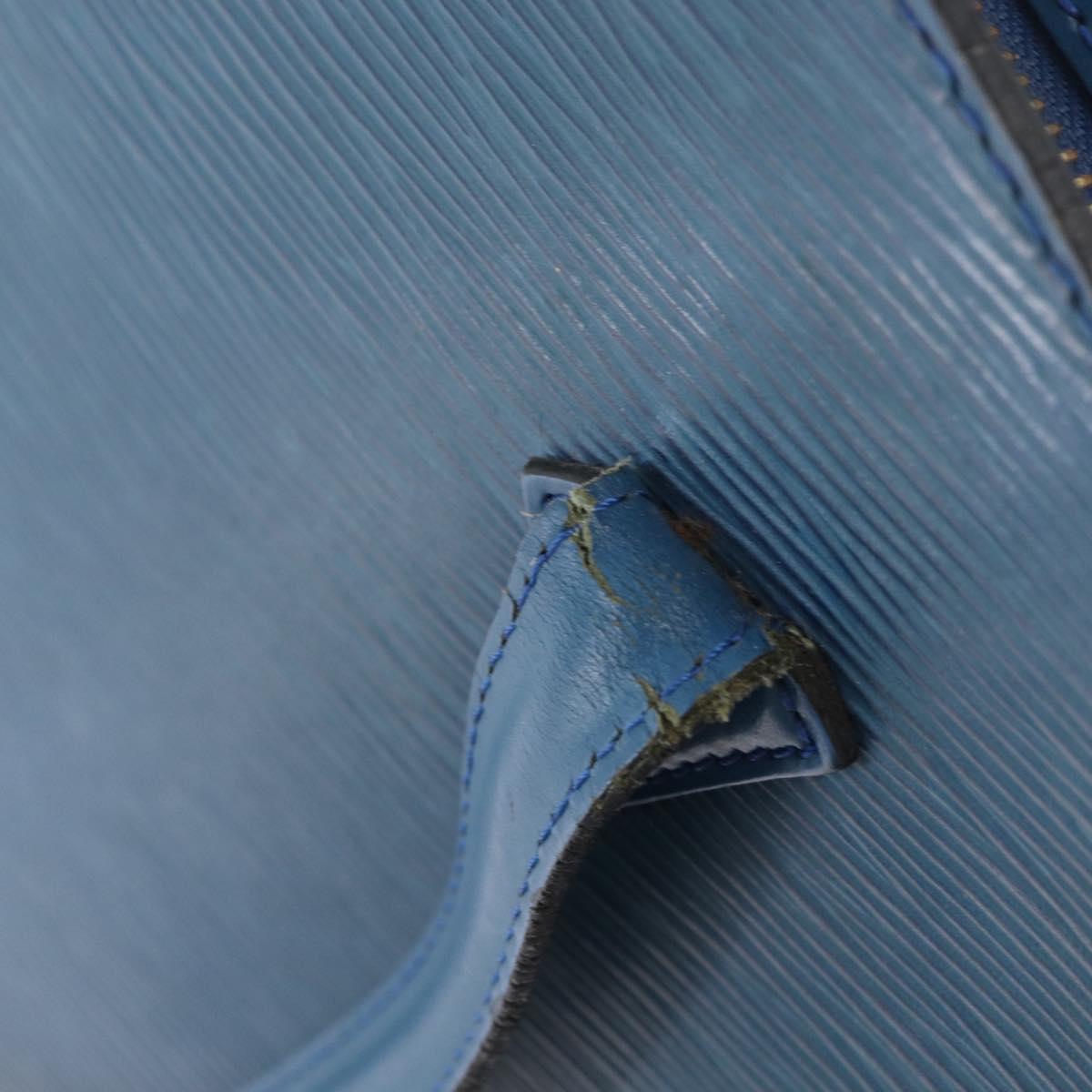 LOUIS VUITTON Epi Saint Jacques Shopping Shoulder Bag Blue M52275 LV Auth ka3488
