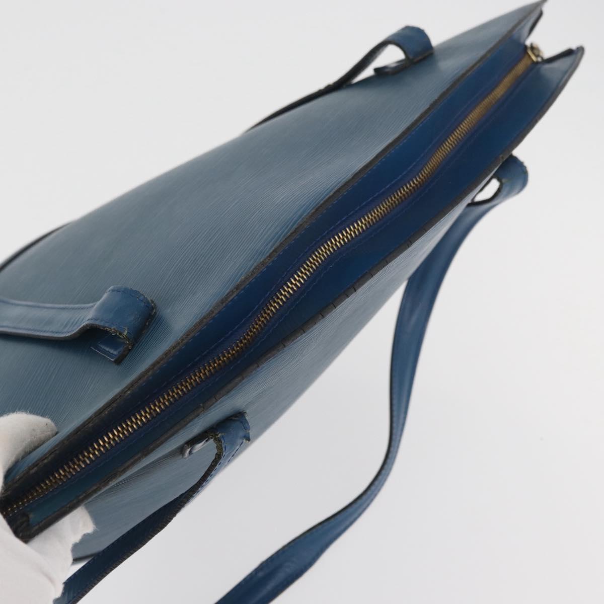 LOUIS VUITTON Epi Saint Jacques Shopping Shoulder Bag Blue M52275 LV Auth ka3488