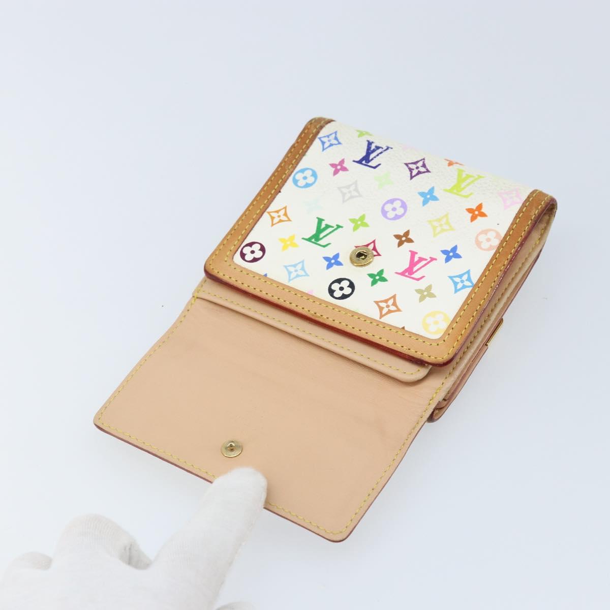 LOUIS VUITTON Multicolor Porte Monnaie Billets Cartes Credit M92983 Auth ka3494