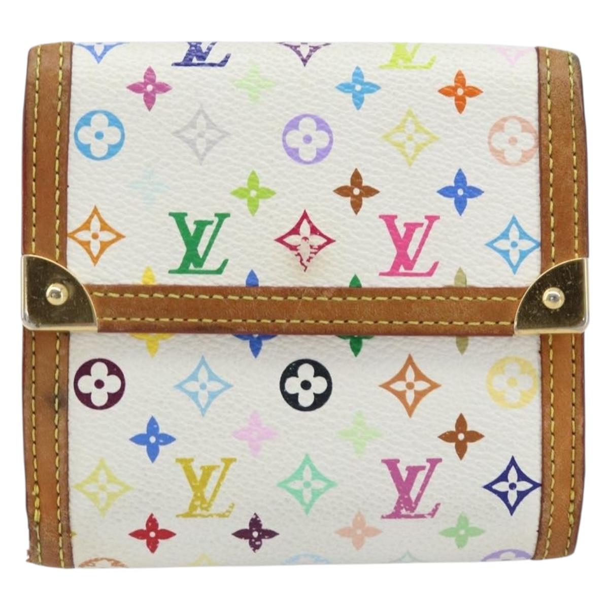 LOUIS VUITTON Multicolor Porte Monnaie Billets Cartes Credit M92983 Auth ka3494