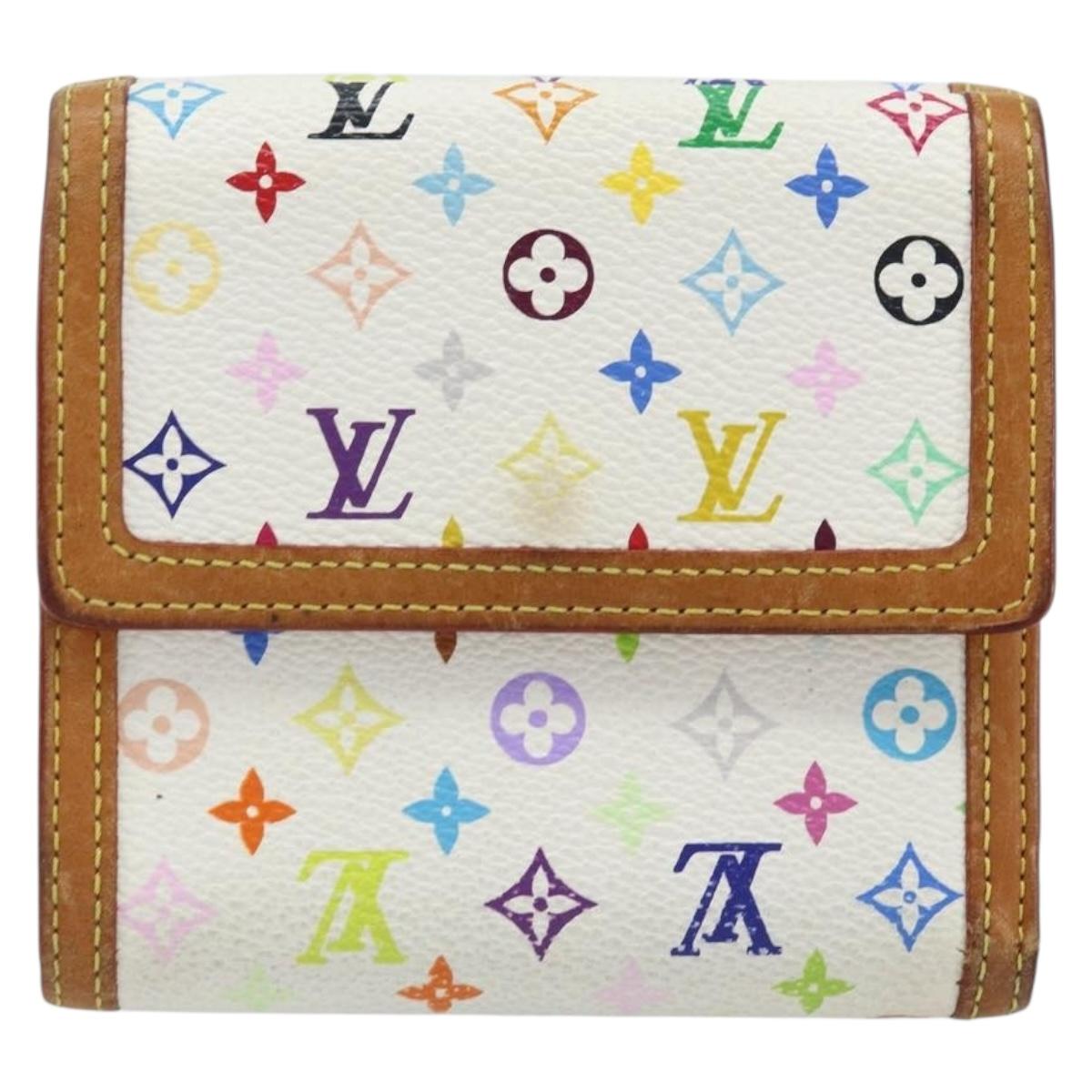 LOUIS VUITTON Multicolor Porte Monnaie Billets Cartes Credit M92983 Auth ka3494