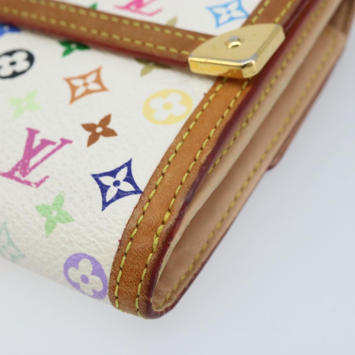 LOUIS VUITTON Multicolor Porte Monnaie Billets Cartes Credit M92983 Auth ka3494