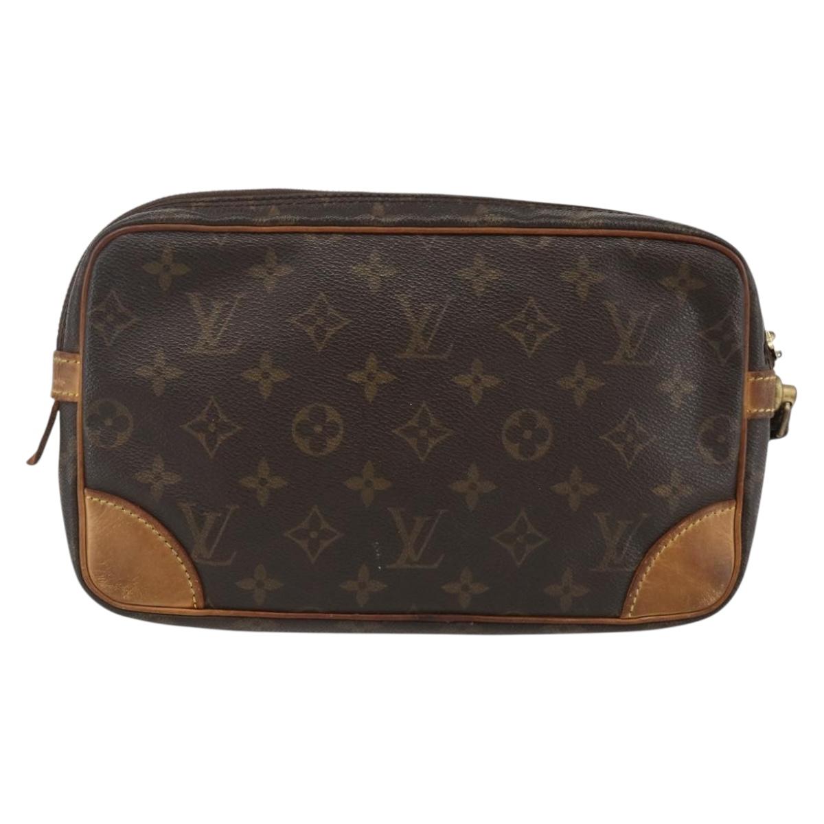 LOUIS VUITTON Monogram Marly Dragonne GM Clutch Bag M51825 LV Auth ka3502