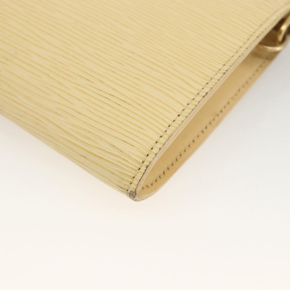 LOUIS VUITTON Epi Pochette Accessoires Pouch Vanilla M5294A LV Auth ka3515
