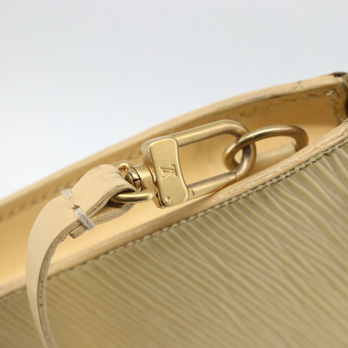 LOUIS VUITTON Epi Pochette Accessoires Pouch Vanilla M5294A LV Auth ka3515