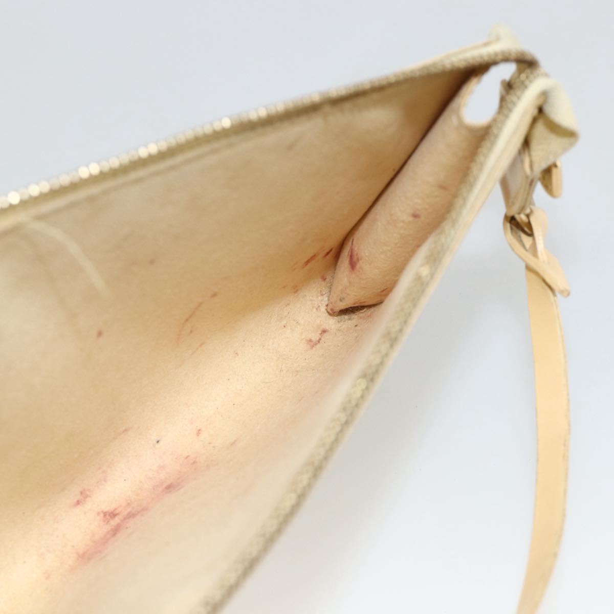 LOUIS VUITTON Epi Pochette Accessoires Pouch Vanilla M5294A LV Auth ka3515