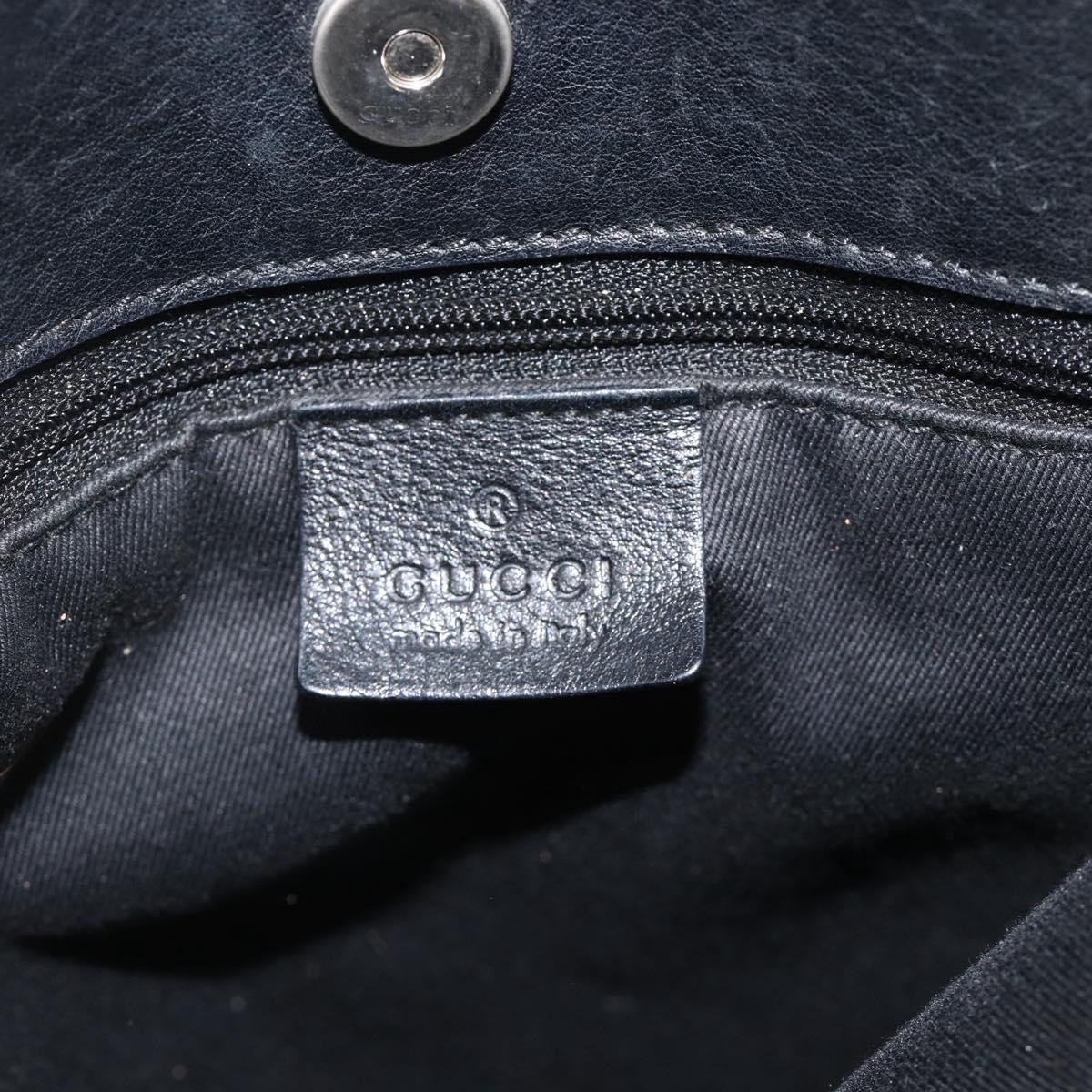 GUCCI GG Canvas Shoulder Bag Black 101971 Auth ka3517