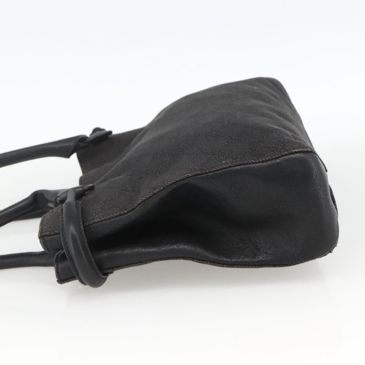 GUCCI GG Canvas Shoulder Bag Black 101971 Auth ka3517