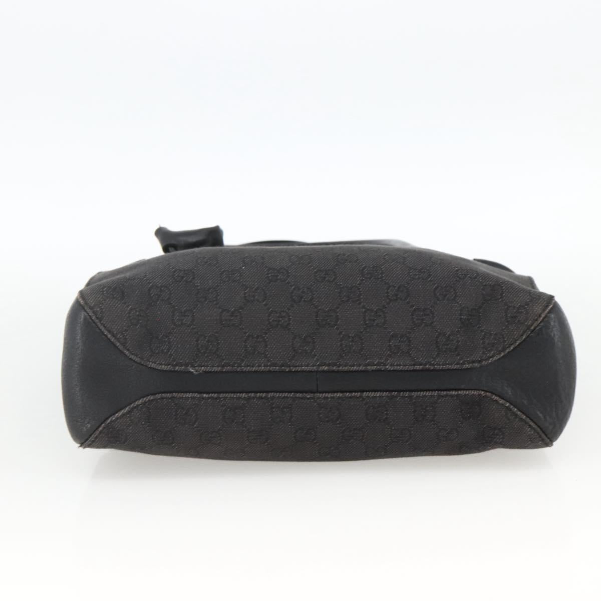 GUCCI GG Canvas Shoulder Bag Black 101971 Auth ka3517