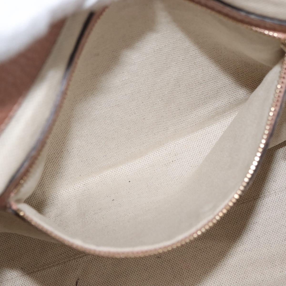 GUCCI Tote Bag Leather 2way Pink Gold 282300 Auth ka3524