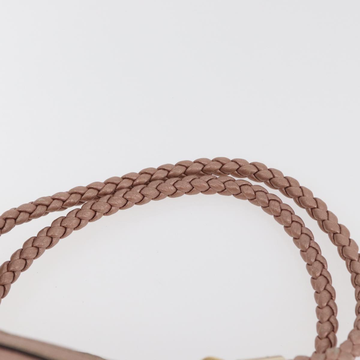 GUCCI Tote Bag Leather 2way Pink Gold 282300 Auth ka3524