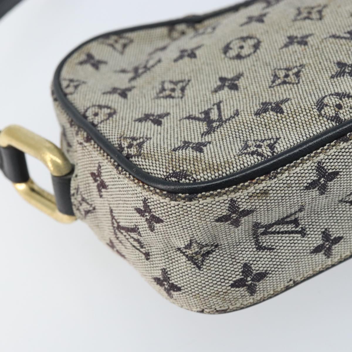 LOUIS VUITTON Monogram Mini Juliet MM Shoulder Bag Blue M92004 LV Auth ka3531