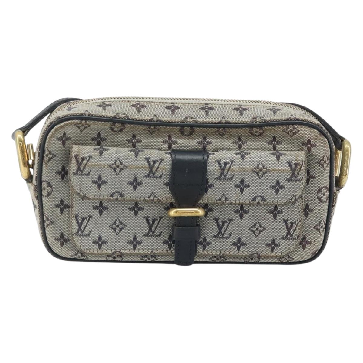 LOUIS VUITTON Monogram Mini Juliet MM Shoulder Bag Blue M92004 LV Auth ka3531