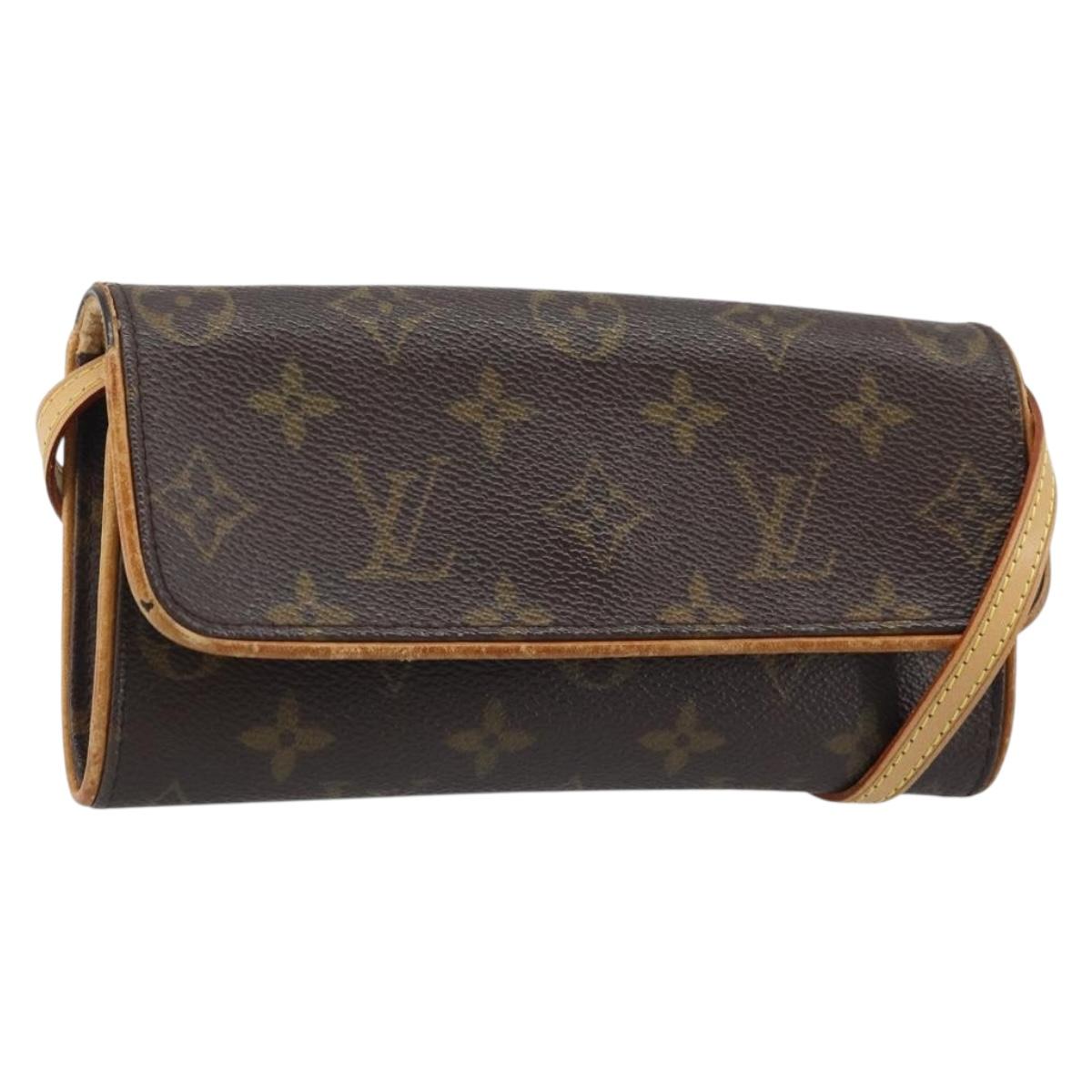 LOUIS VUITTON Monogram Pochette Twin PM Shoulder Bag M51854 LV Auth ka3535