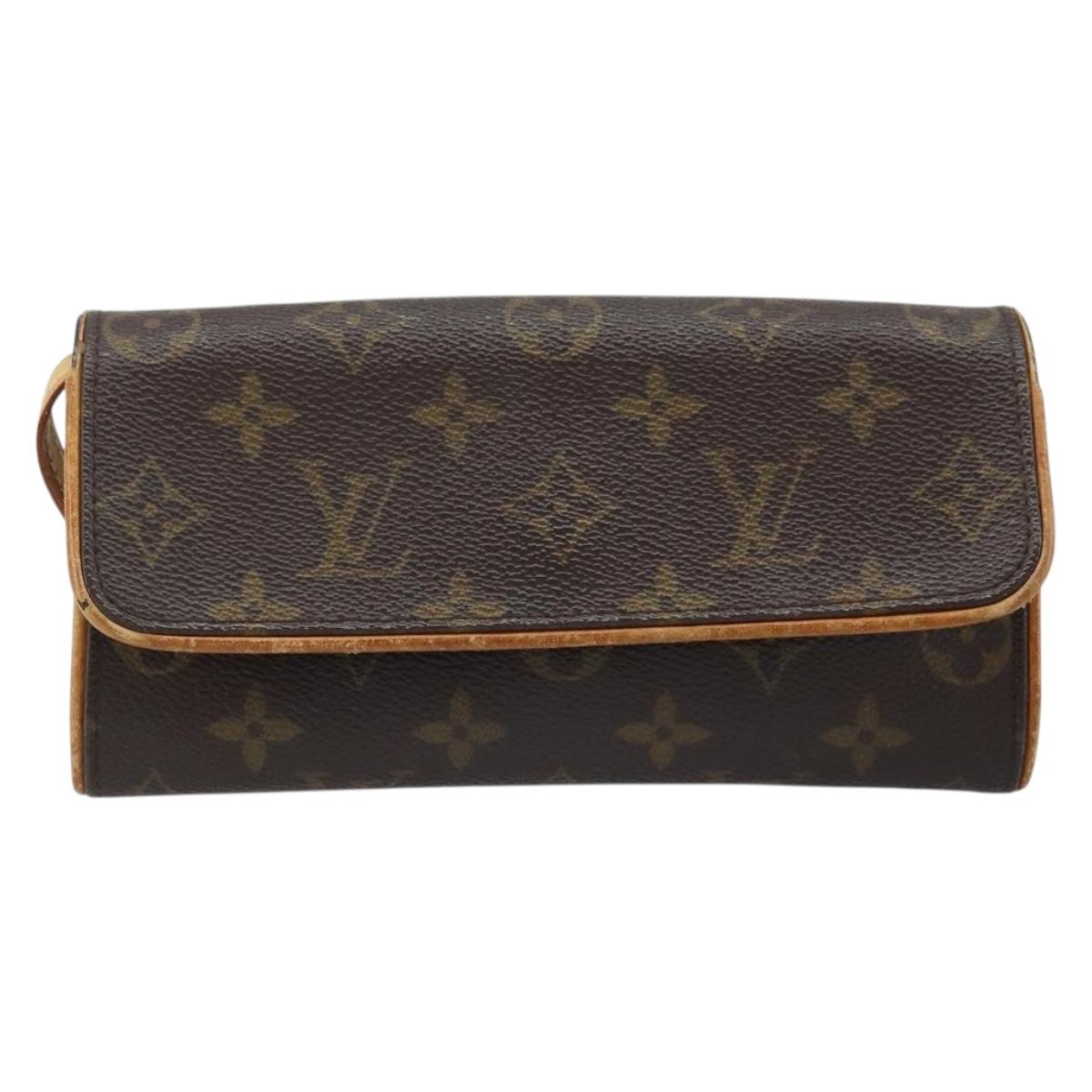 LOUIS VUITTON Monogram Pochette Twin PM Shoulder Bag M51854 LV Auth ka3535