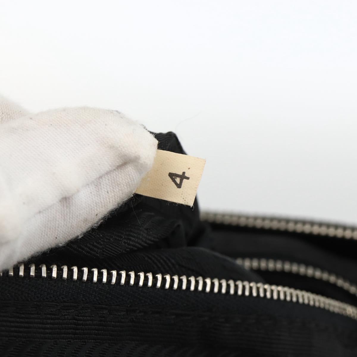 PRADA Shoulder Bag Nylon Black Silver Auth ka3541