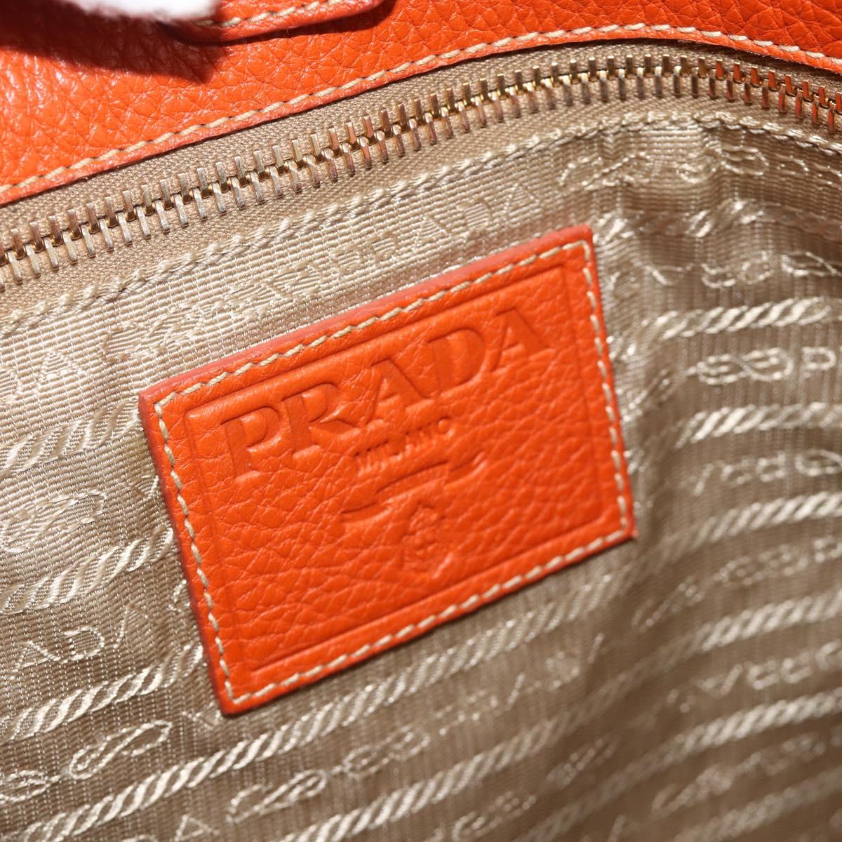 PRADA Hand Bag Logo jacquard 2way Beige Gold Auth ka3542