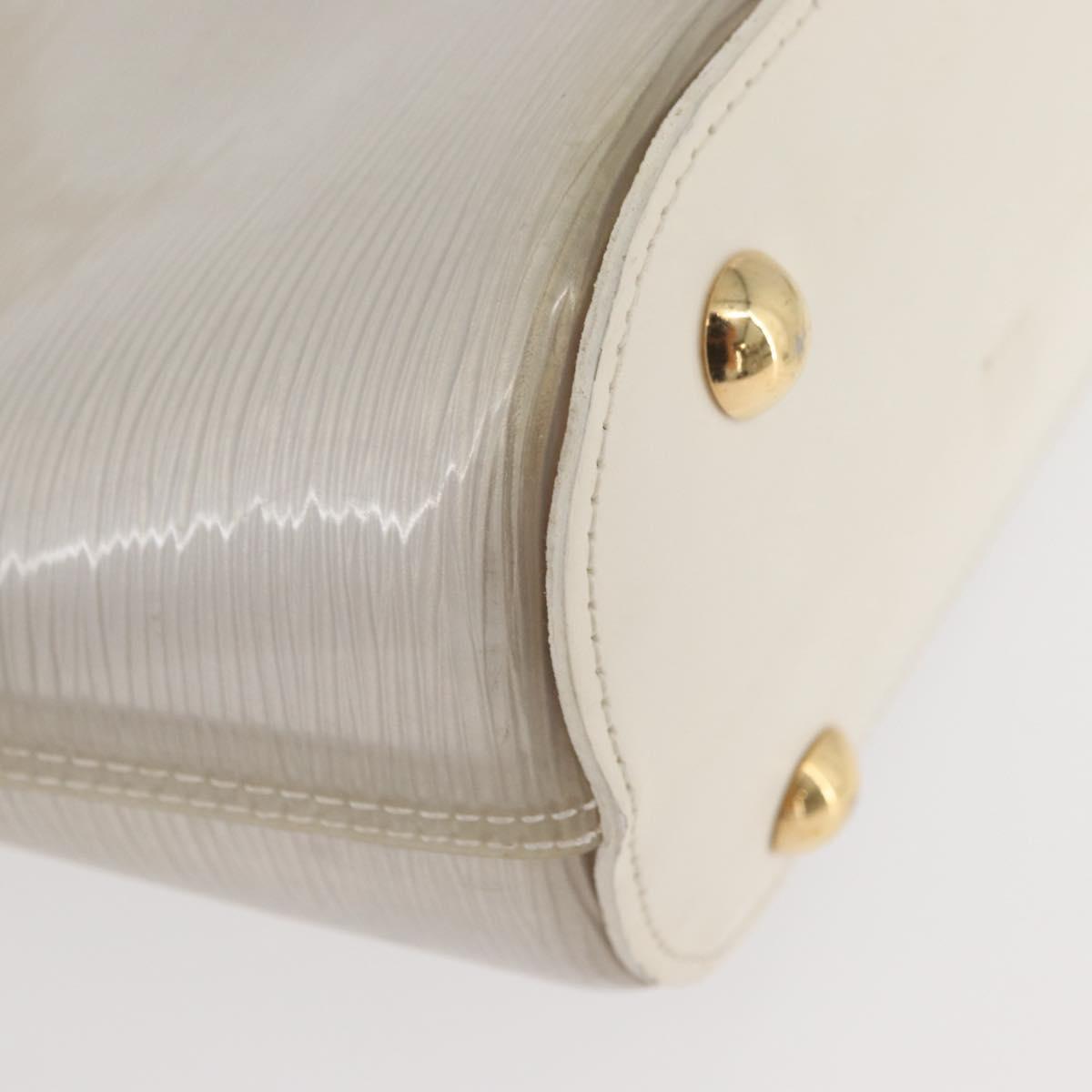 LOUIS VUITTON Epi Plage Mini lagoon Bay Hand Bag White M92263 LV Auth ka3546