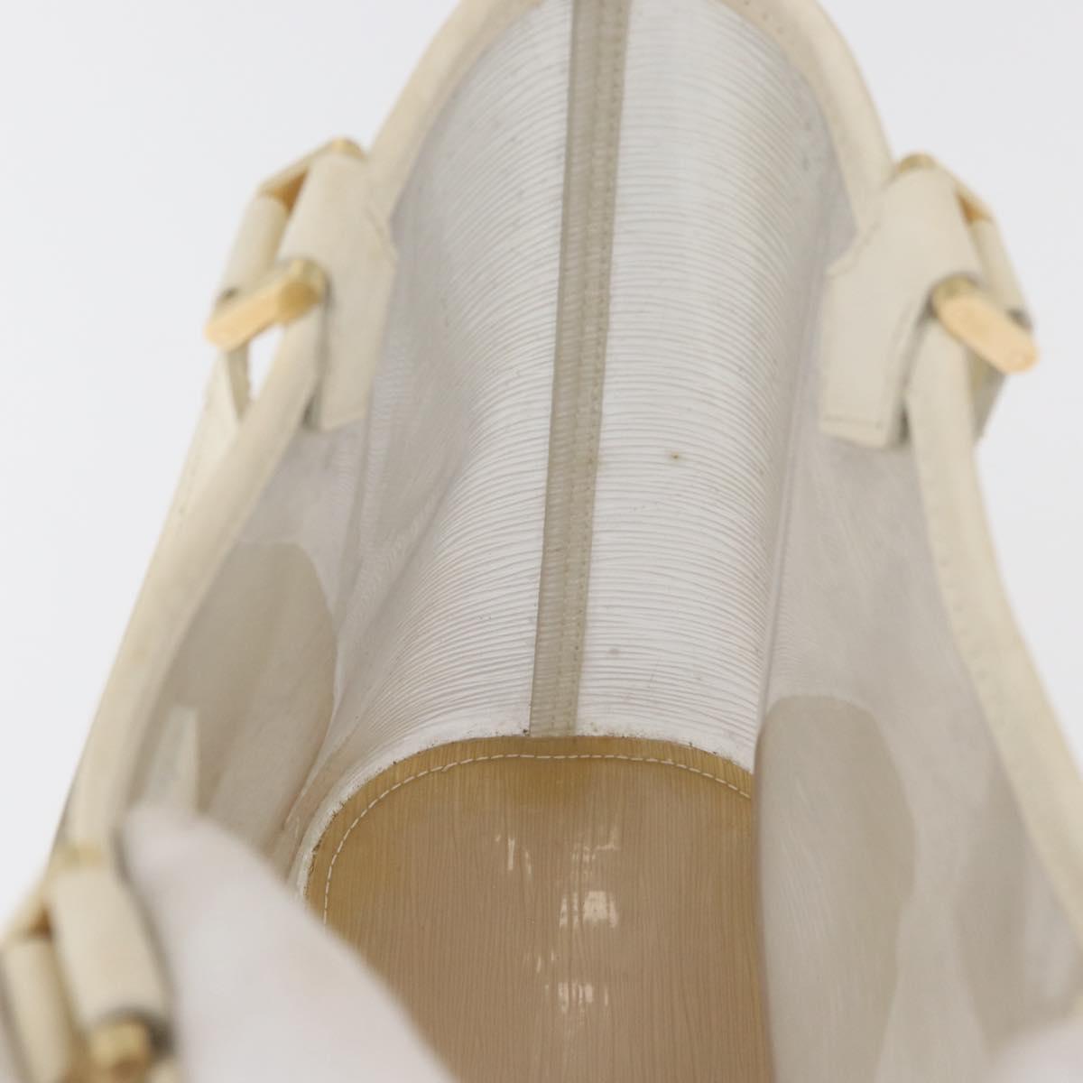 LOUIS VUITTON Epi Plage Mini lagoon Bay Hand Bag White M92263 LV Auth ka3546