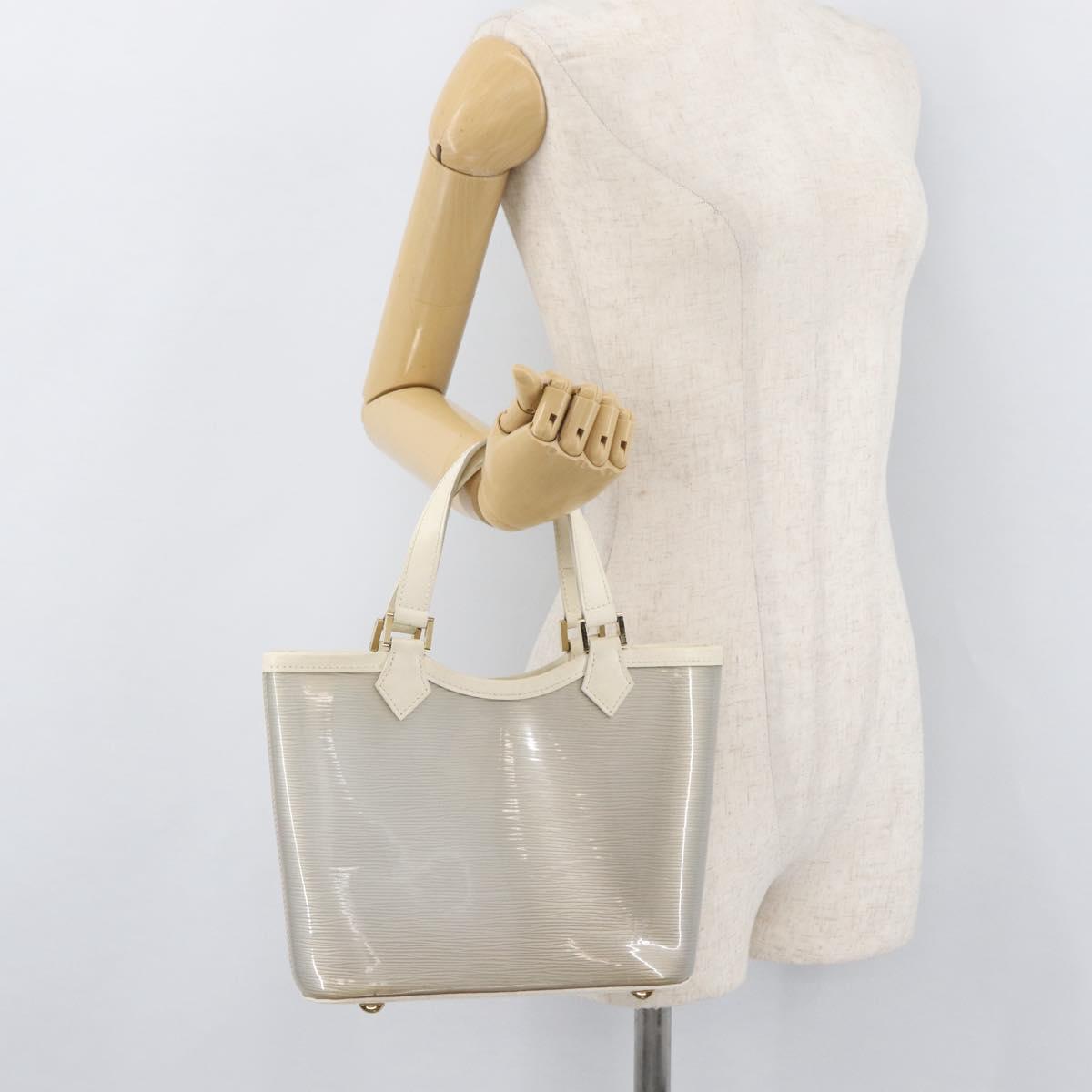 LOUIS VUITTON Epi Plage Mini lagoon Bay Hand Bag White M92263 LV Auth ka3546