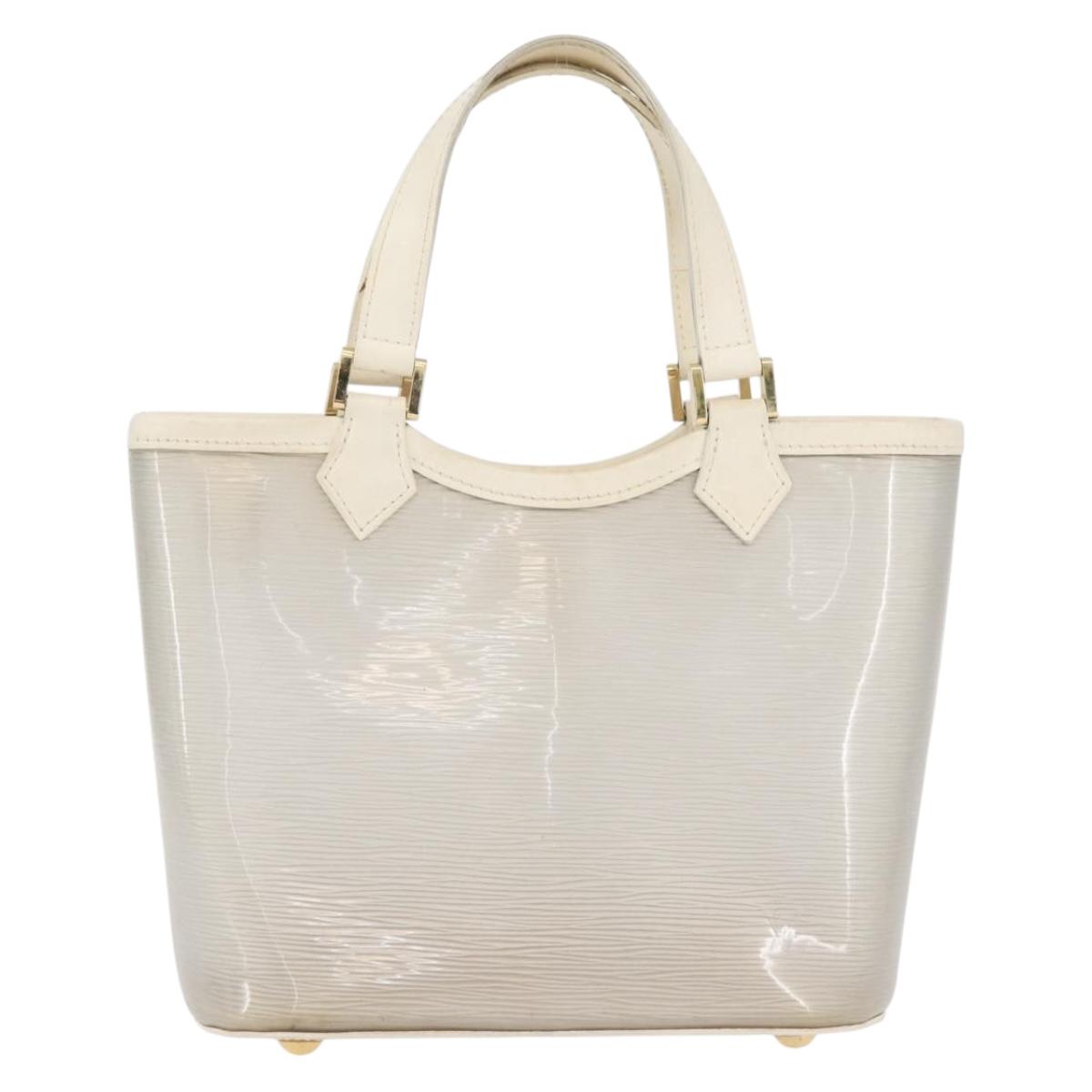 LOUIS VUITTON Epi Plage Mini lagoon Bay Hand Bag White M92263 LV Auth ka3546