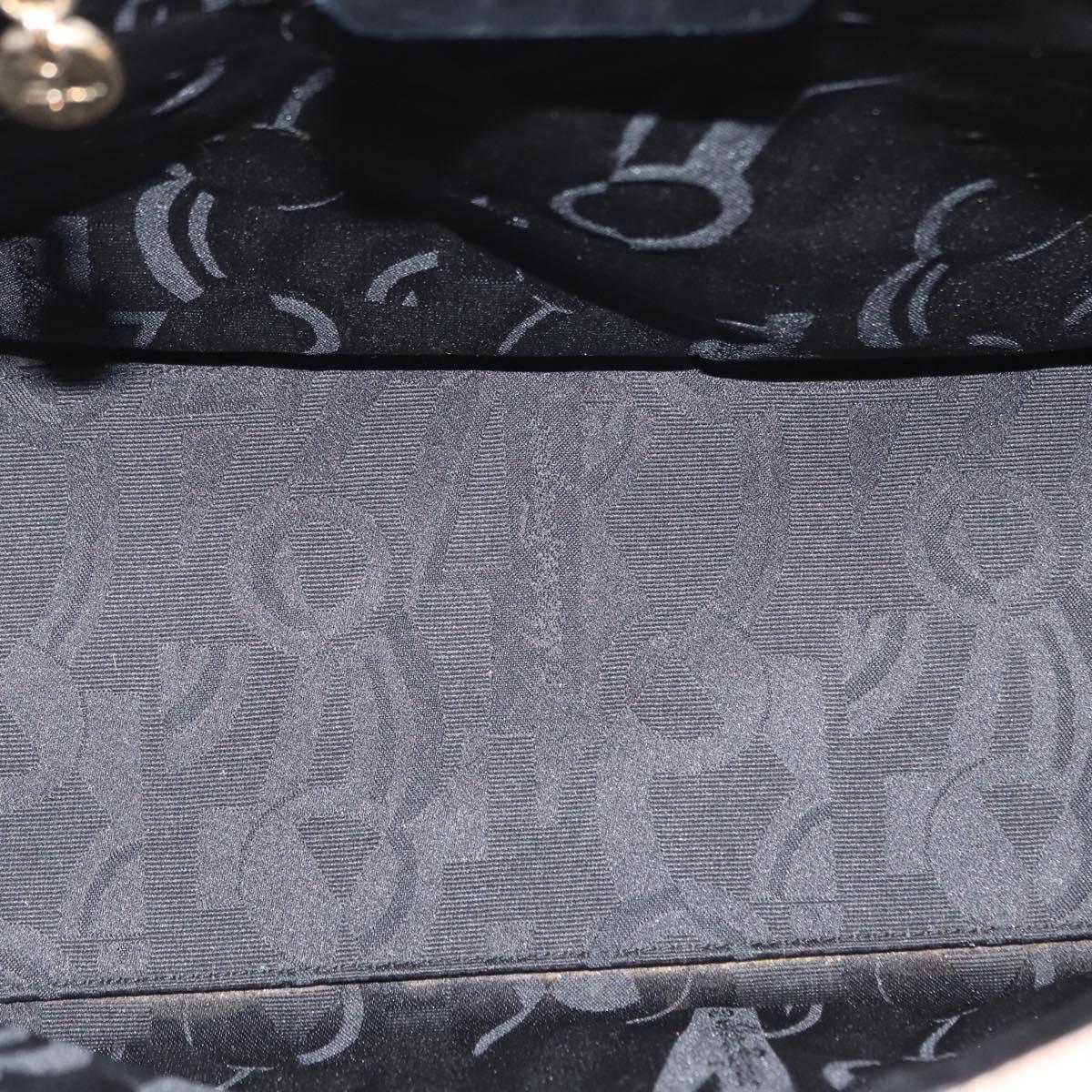 Salvatore Ferragamo Shoulder Bag Leather Beige Gold Auth ka355