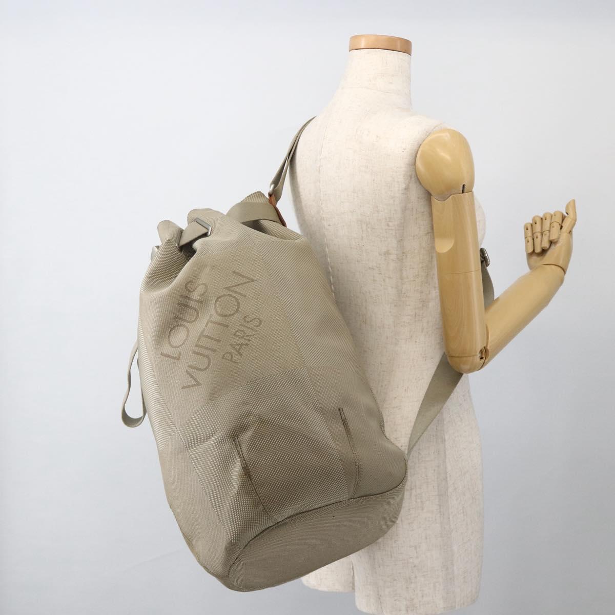 LOUIS VUITTON Damier Geant Matero GM Shoulder Bag Beige M93012 LV Auth ka3551