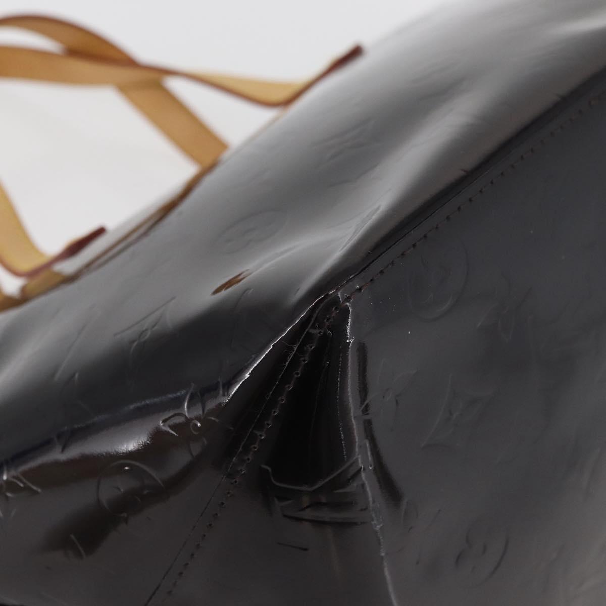 LOUIS VUITTON Monogram Vernis Bellevue GM Tote Bag Amarante M93589 Auth ka3556A