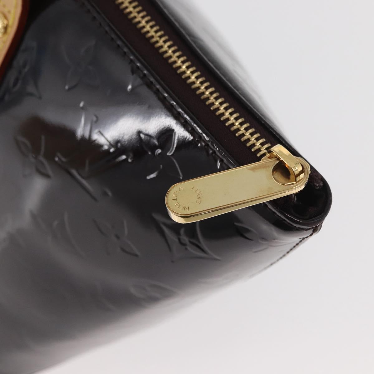 LOUIS VUITTON Monogram Vernis Bellevue GM Tote Bag Amarante M93589 Auth ka3556A