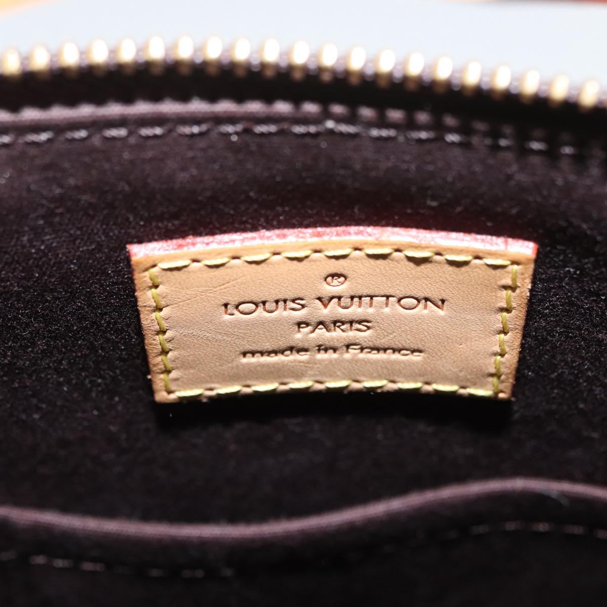 LOUIS VUITTON Monogram Vernis Bellevue GM Tote Bag Amarante M93589 Auth ka3556A