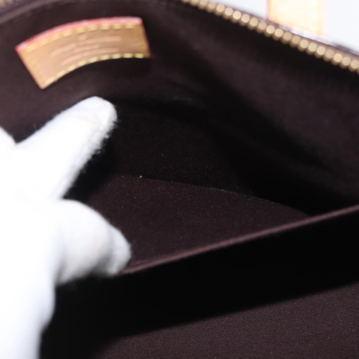 LOUIS VUITTON Monogram Vernis Bellevue GM Tote Bag Amarante M93589 Auth ka3556A