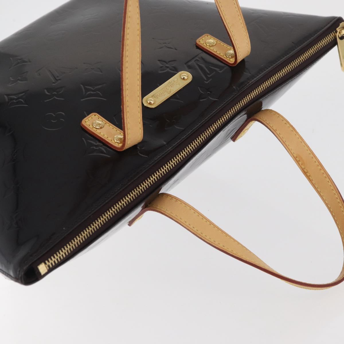 LOUIS VUITTON Monogram Vernis Bellevue GM Tote Bag Amarante M93589 Auth ka3556A