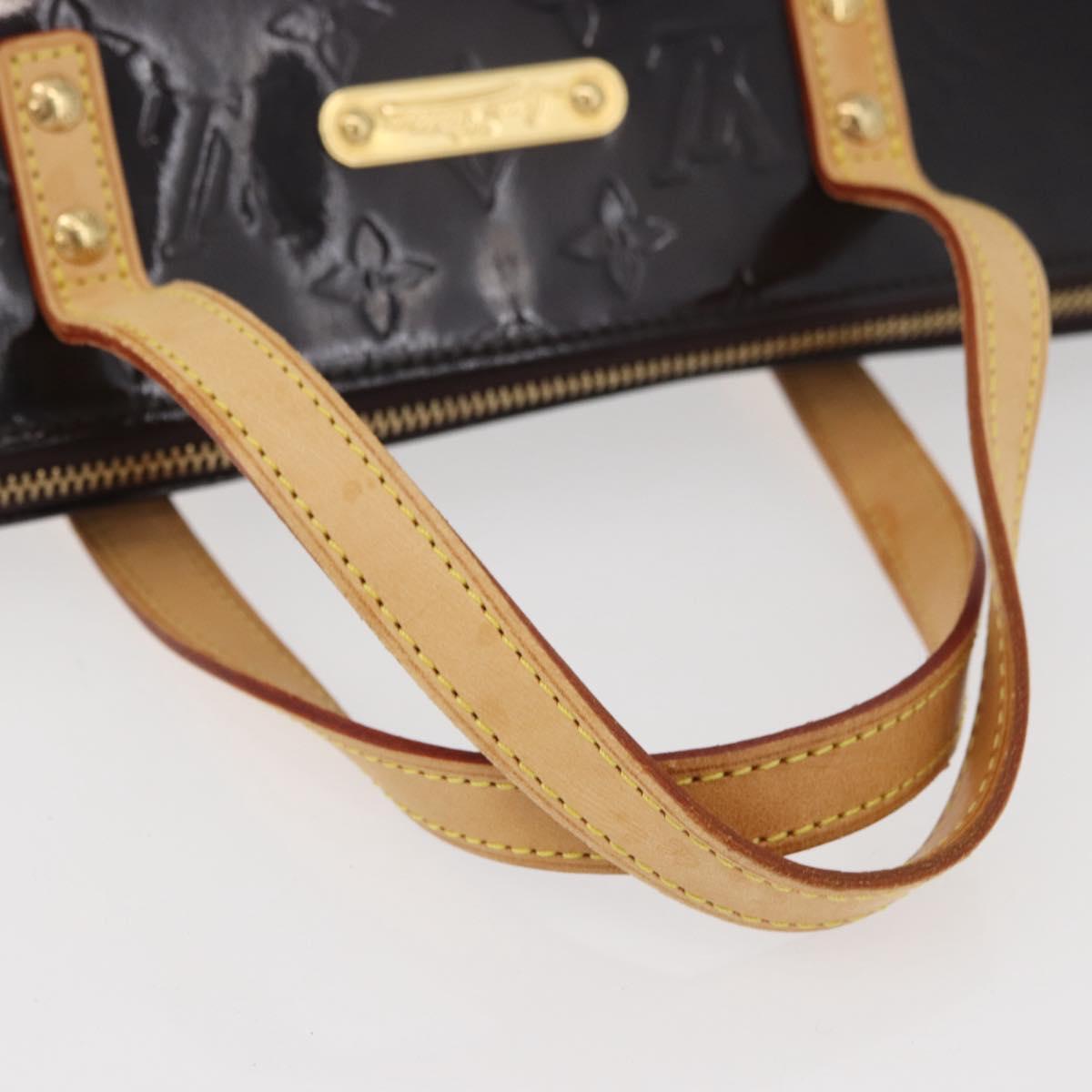 LOUIS VUITTON Monogram Vernis Bellevue GM Tote Bag Amarante M93589 Auth ka3556A
