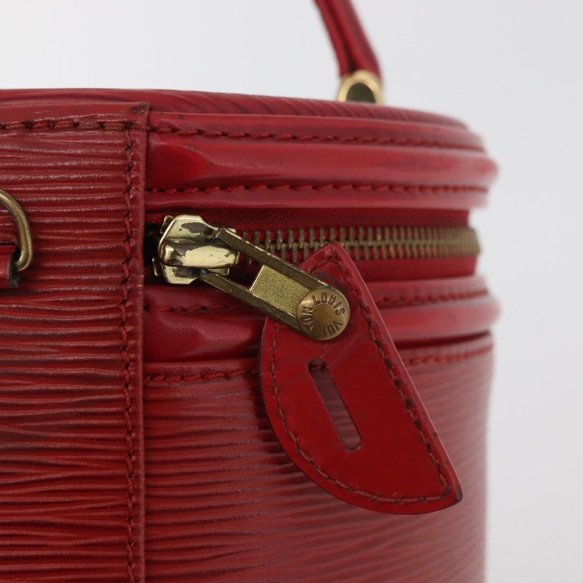 LOUIS VUITTON Epi Cannes Hand Bag Red M48037 LV Auth ka3557
