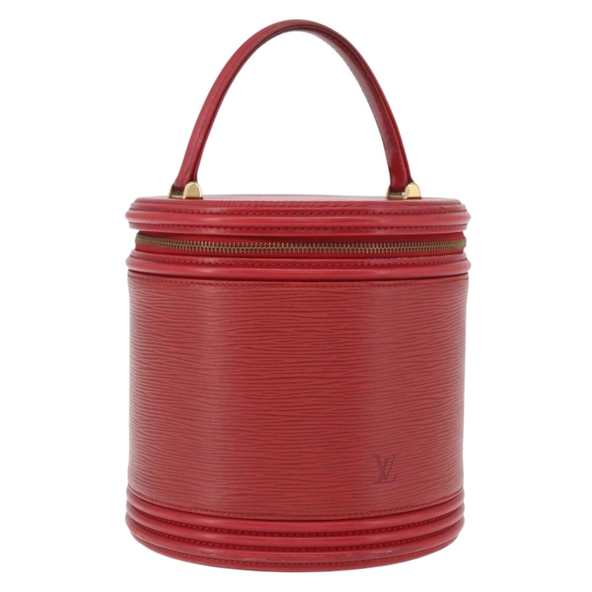 LOUIS VUITTON Epi Cannes Hand Bag Red M48037 LV Auth ka3557