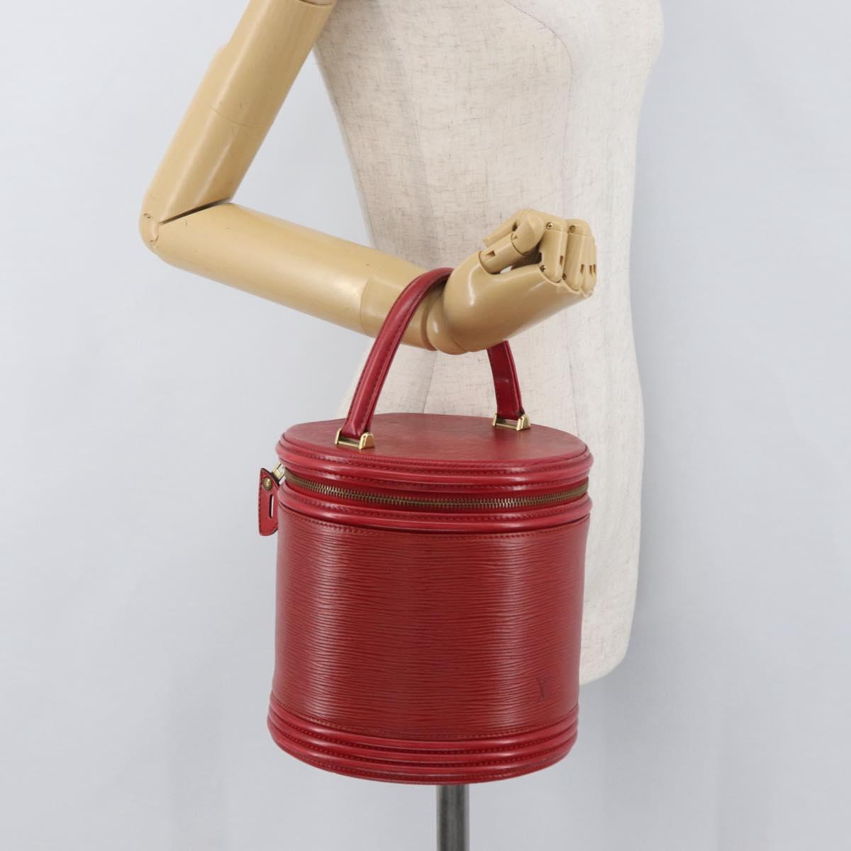 LOUIS VUITTON Epi Cannes Hand Bag Red M48037 LV Auth ka3557