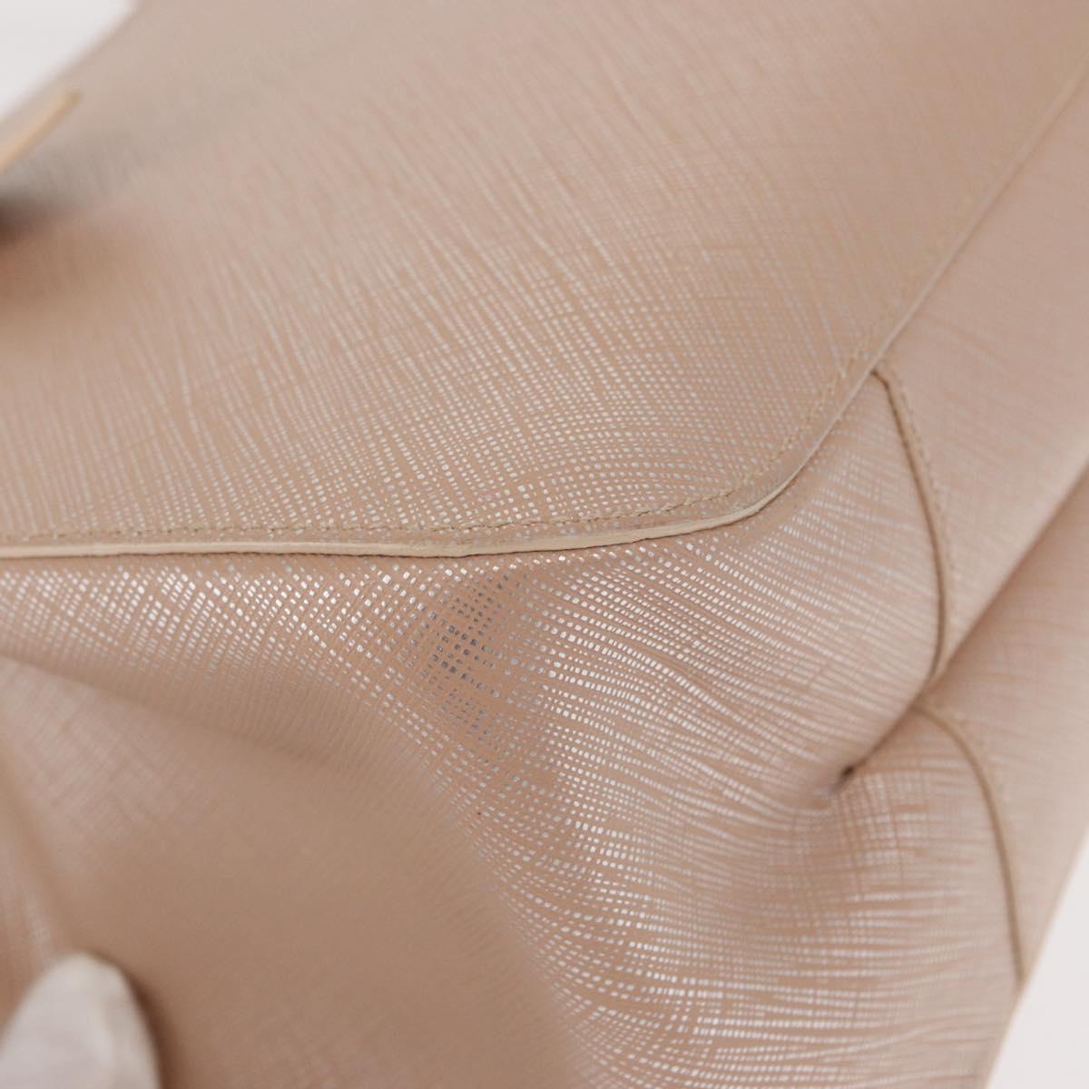 Salvatore Ferragamo Gancini Shoulder Bag Leather Pink Silver Auth ka356