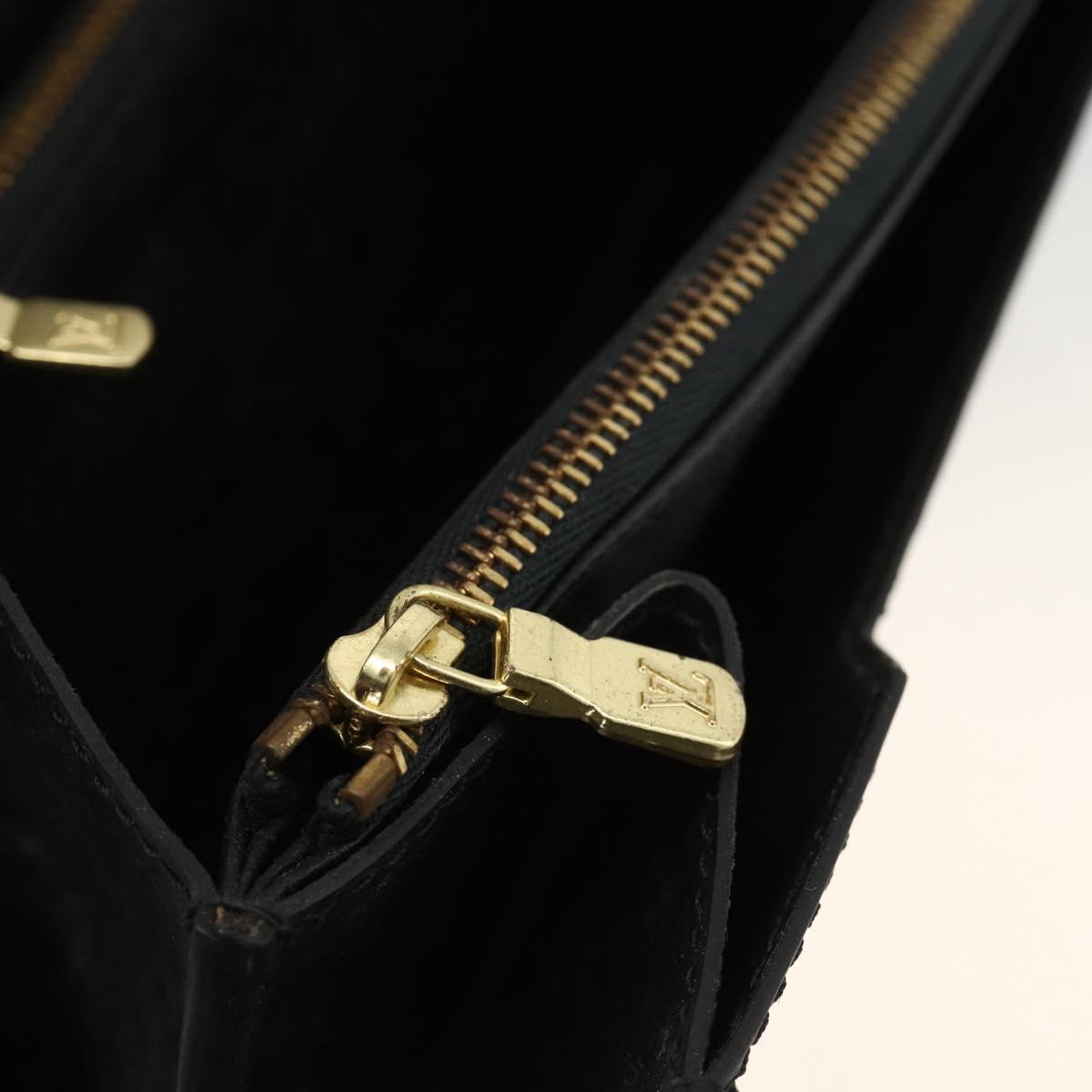 LOUIS VUITTON Epi Concorde Hand Bag Black M52132 LV Auth ka3570