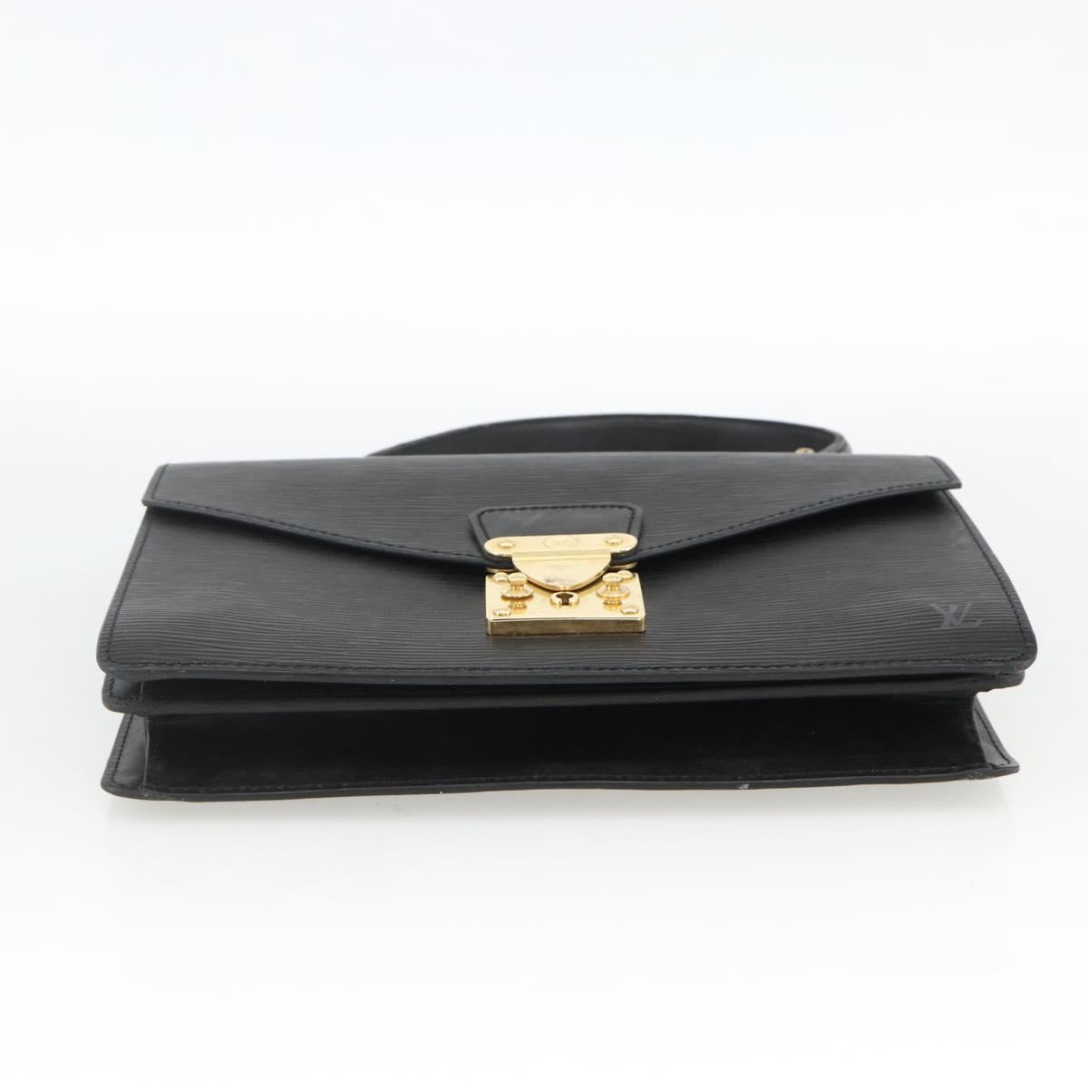LOUIS VUITTON Epi Concorde Hand Bag Black M52132 LV Auth ka3570