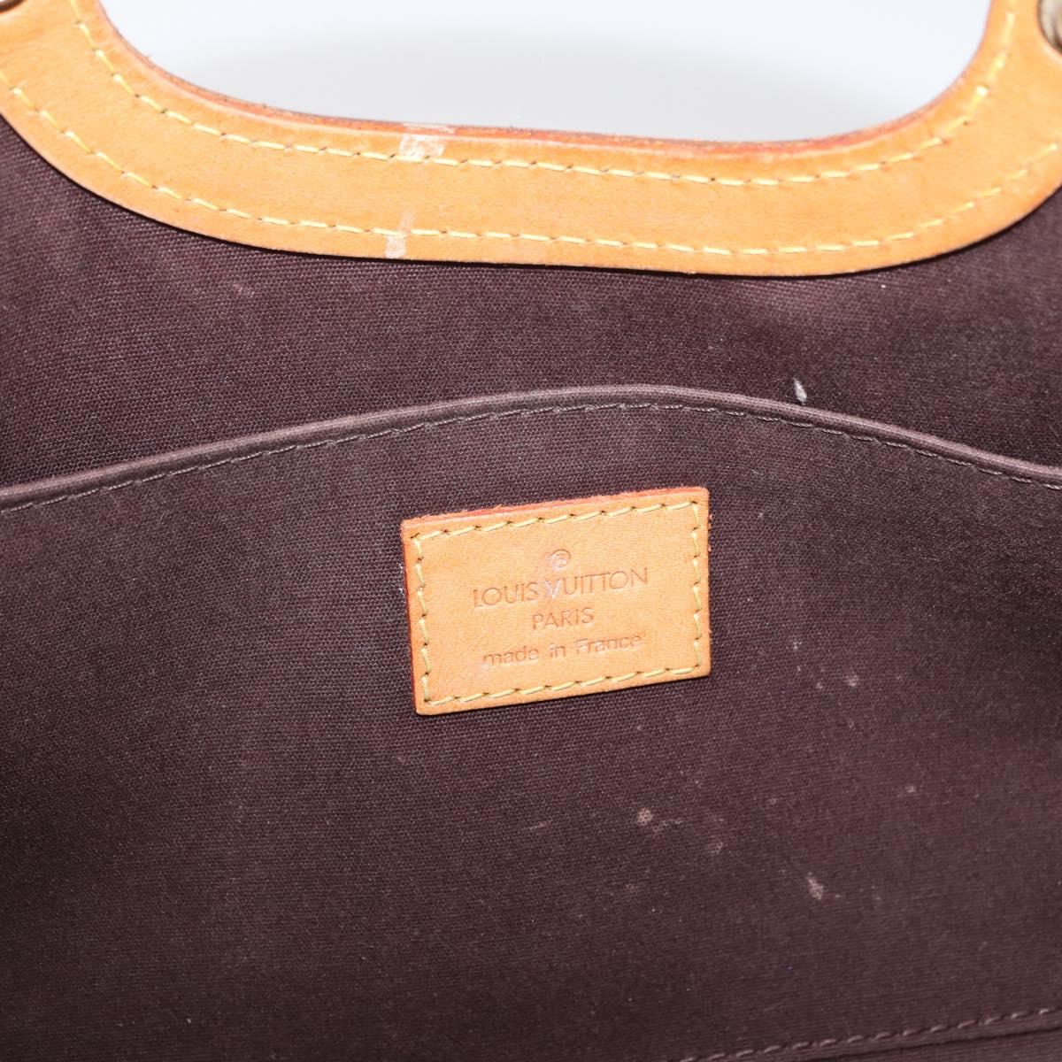 LOUIS VUITTON Monogram Vernis Roxbury Drive Hand Bag Amarante M91995 Auth ka3576