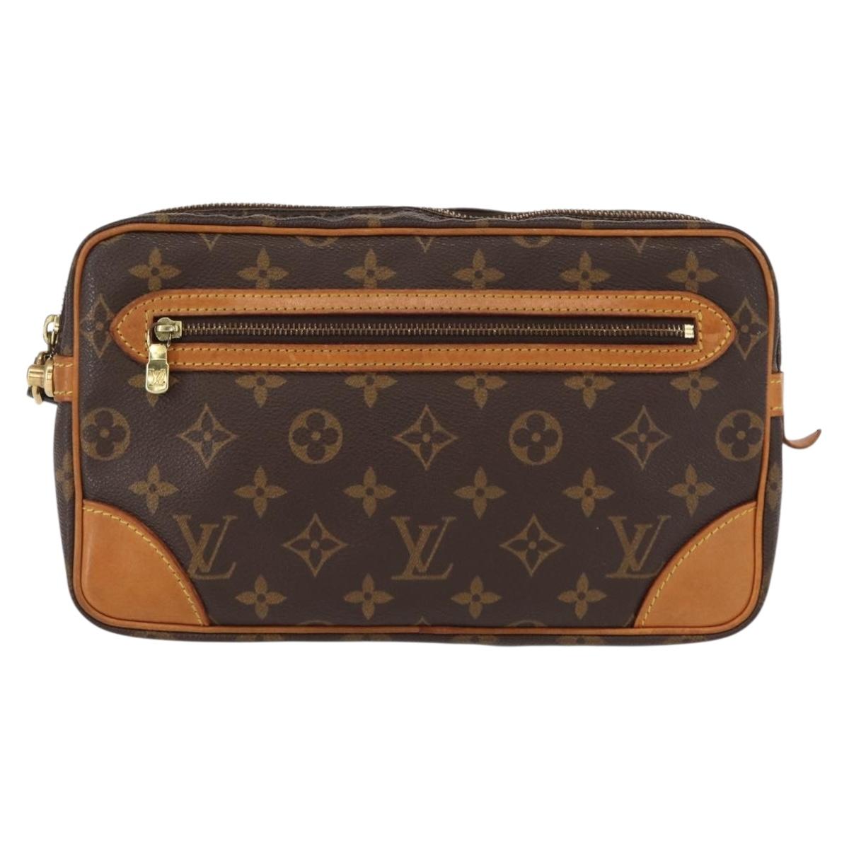 LOUIS VUITTON Monogram Marly Dragonne GM Clutch Bag M51825 LV Auth ka358