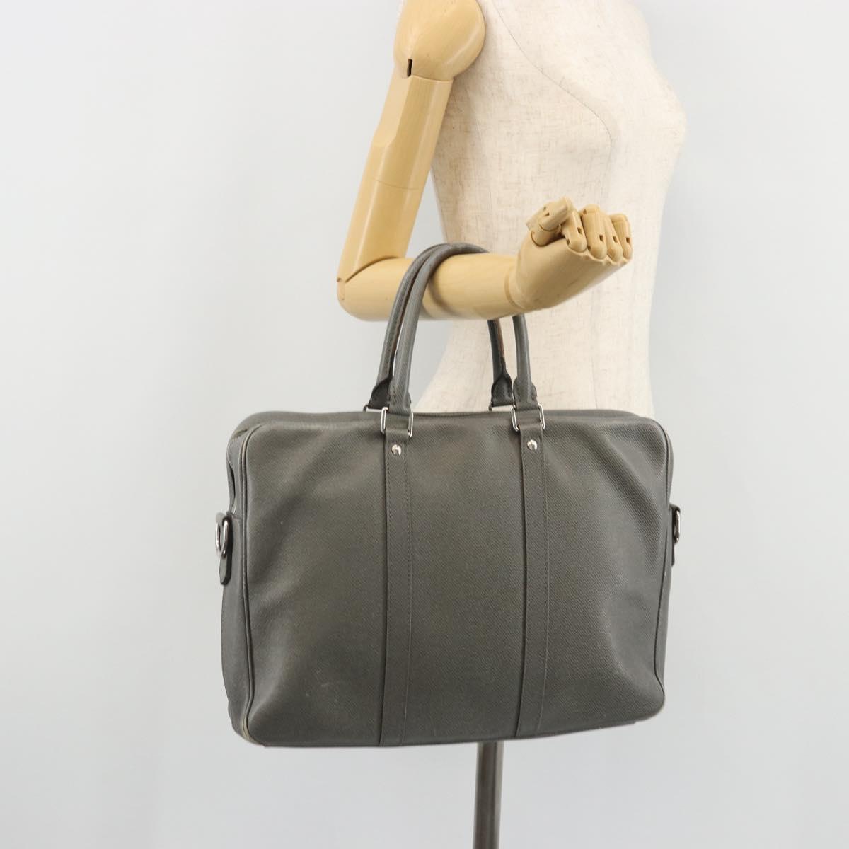LOUIS VUITTON Taiga Porte Documents Voyage Bag Gracie M30640 LV Auth ka3587