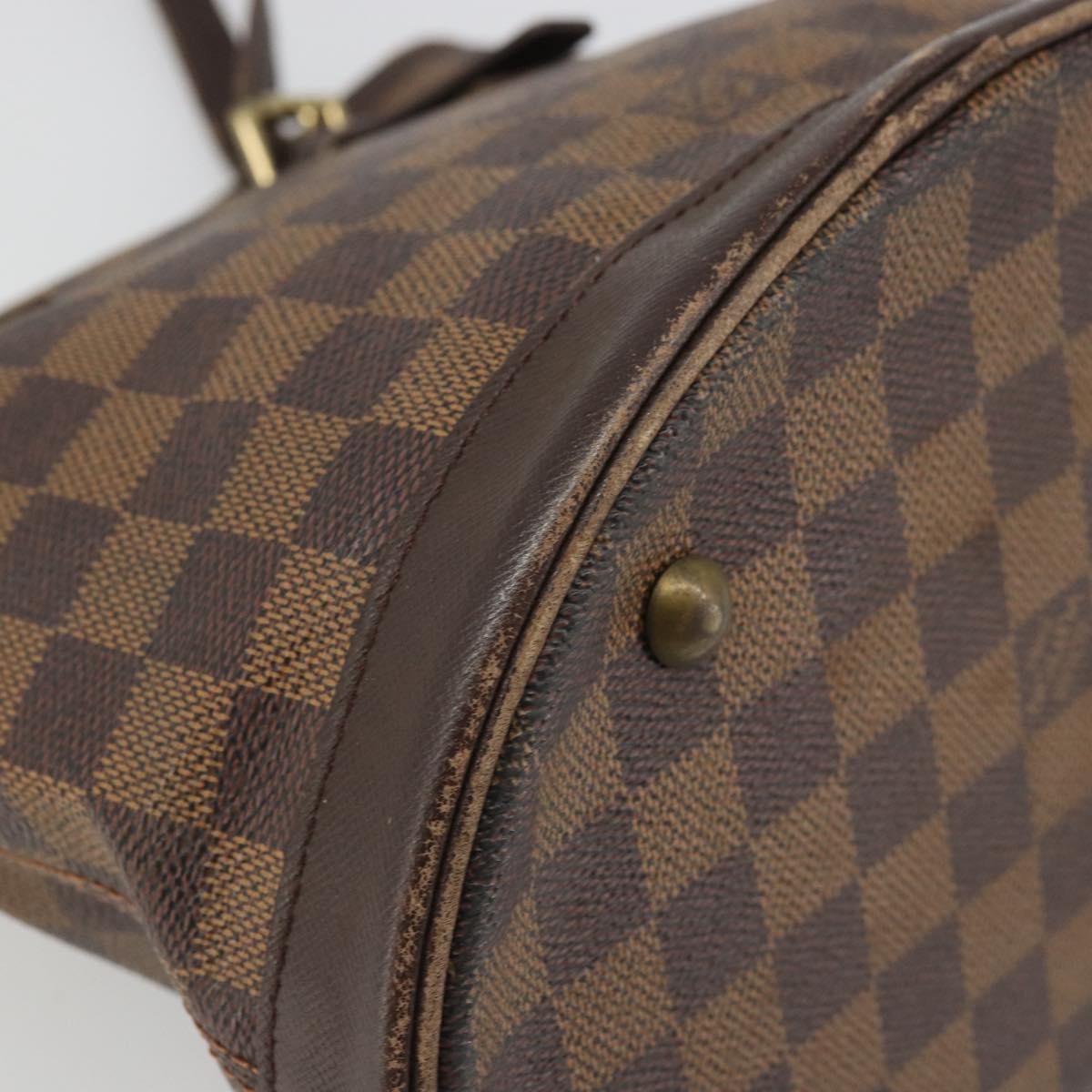 LOUIS VUITTON Damier Ebene Marais Shoulder Bag N42240 LV Auth ka3593