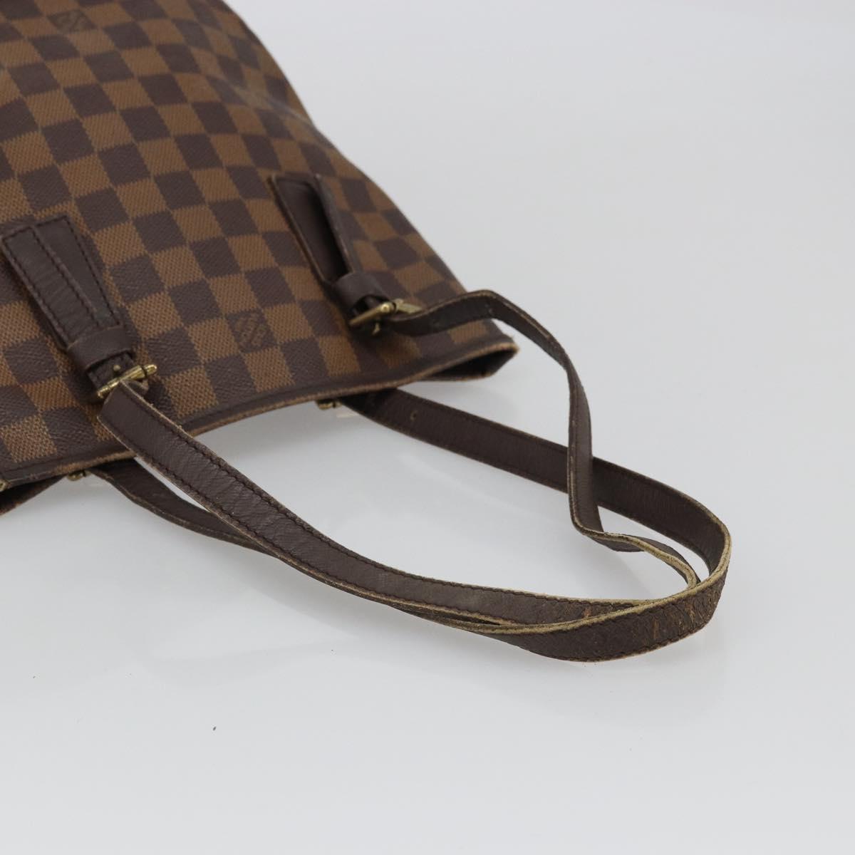 LOUIS VUITTON Damier Ebene Marais Shoulder Bag N42240 LV Auth ka3593