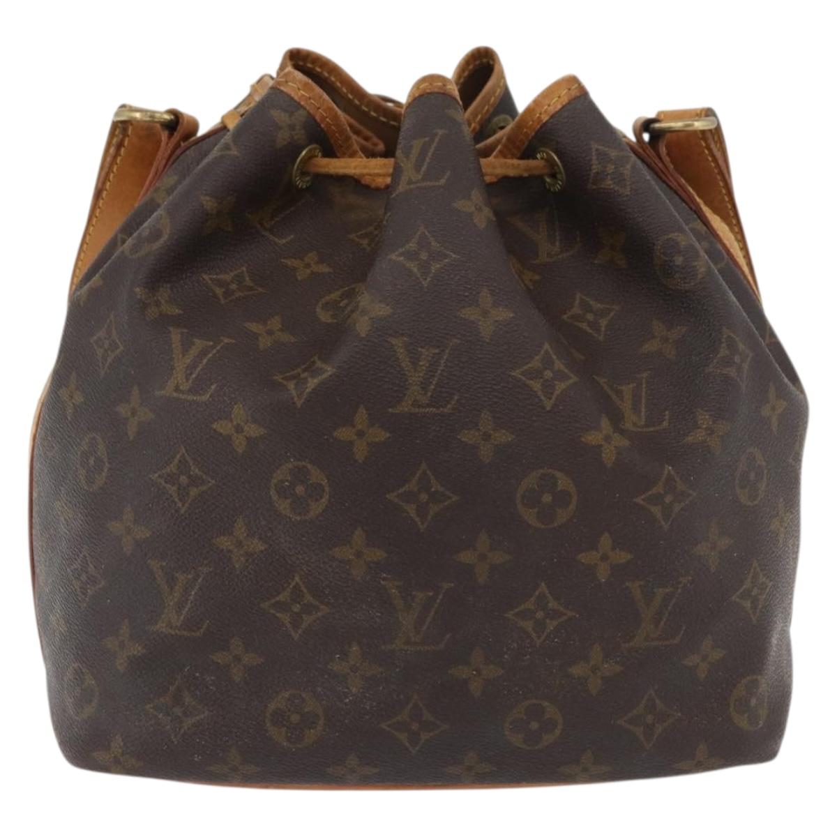 LOUIS VUITTON Monogram Petit Noe Shoulder Bag M42226 LV Auth ka3594