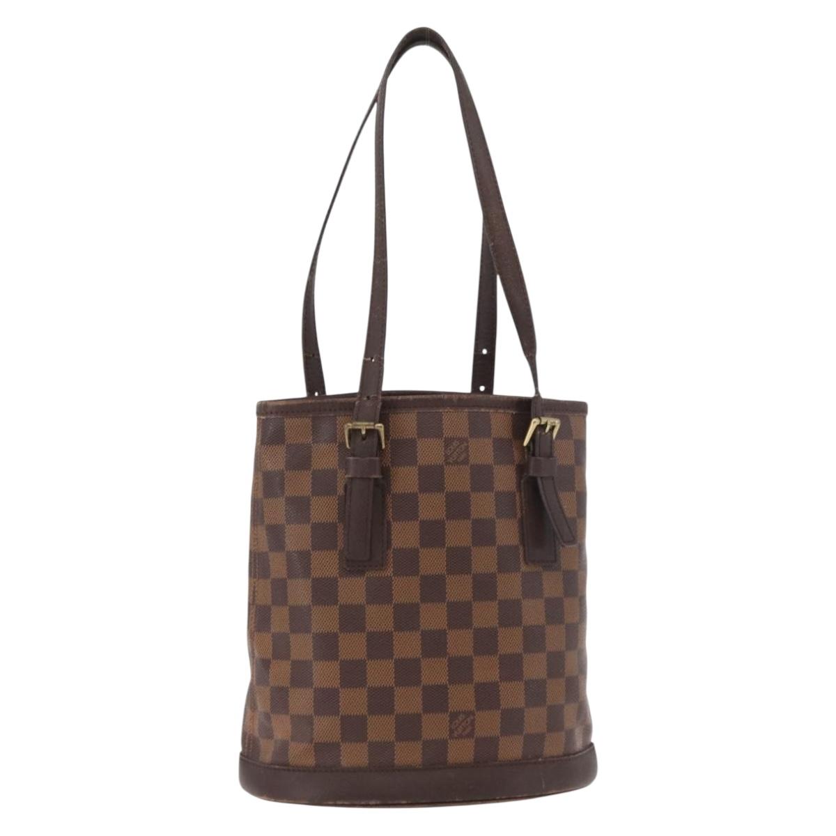 LOUIS VUITTON Damier Ebene Marais Shoulder Bag N42240 LV Auth ka3595