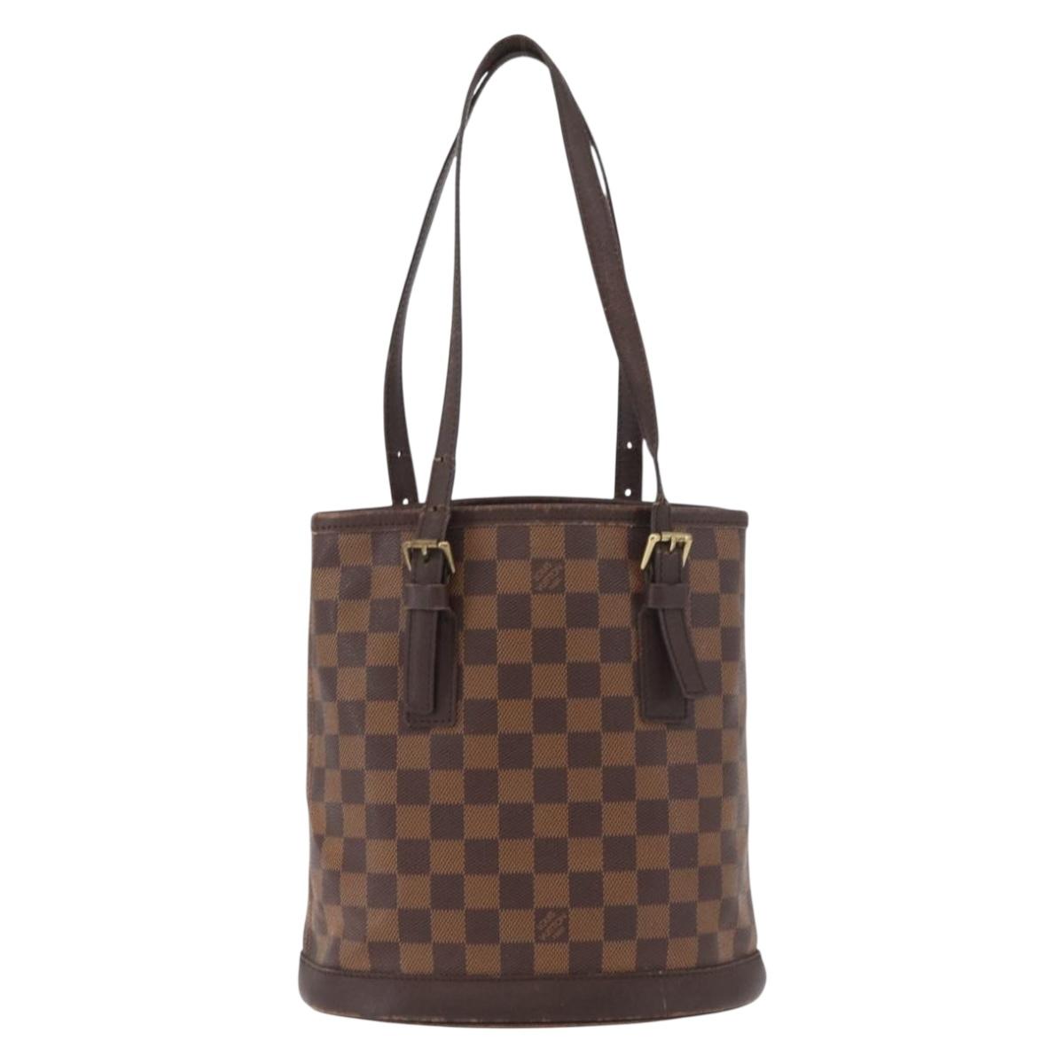 LOUIS VUITTON Damier Ebene Marais Shoulder Bag N42240 LV Auth ka3595