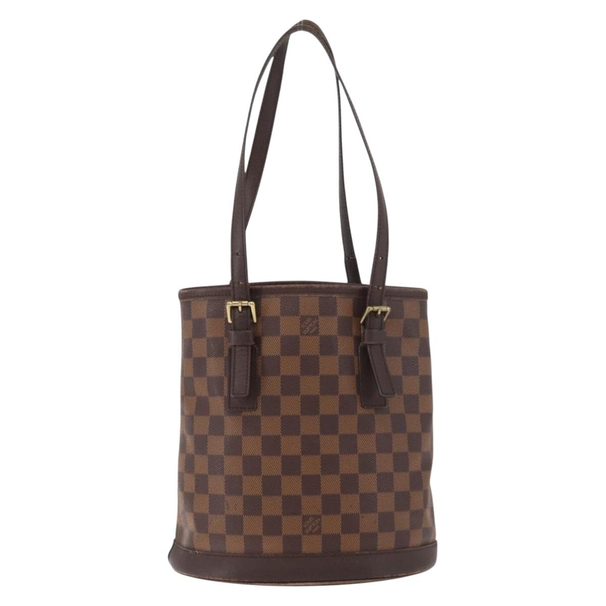 LOUIS VUITTON Damier Ebene Marais Shoulder Bag N42240 LV Auth ka3595