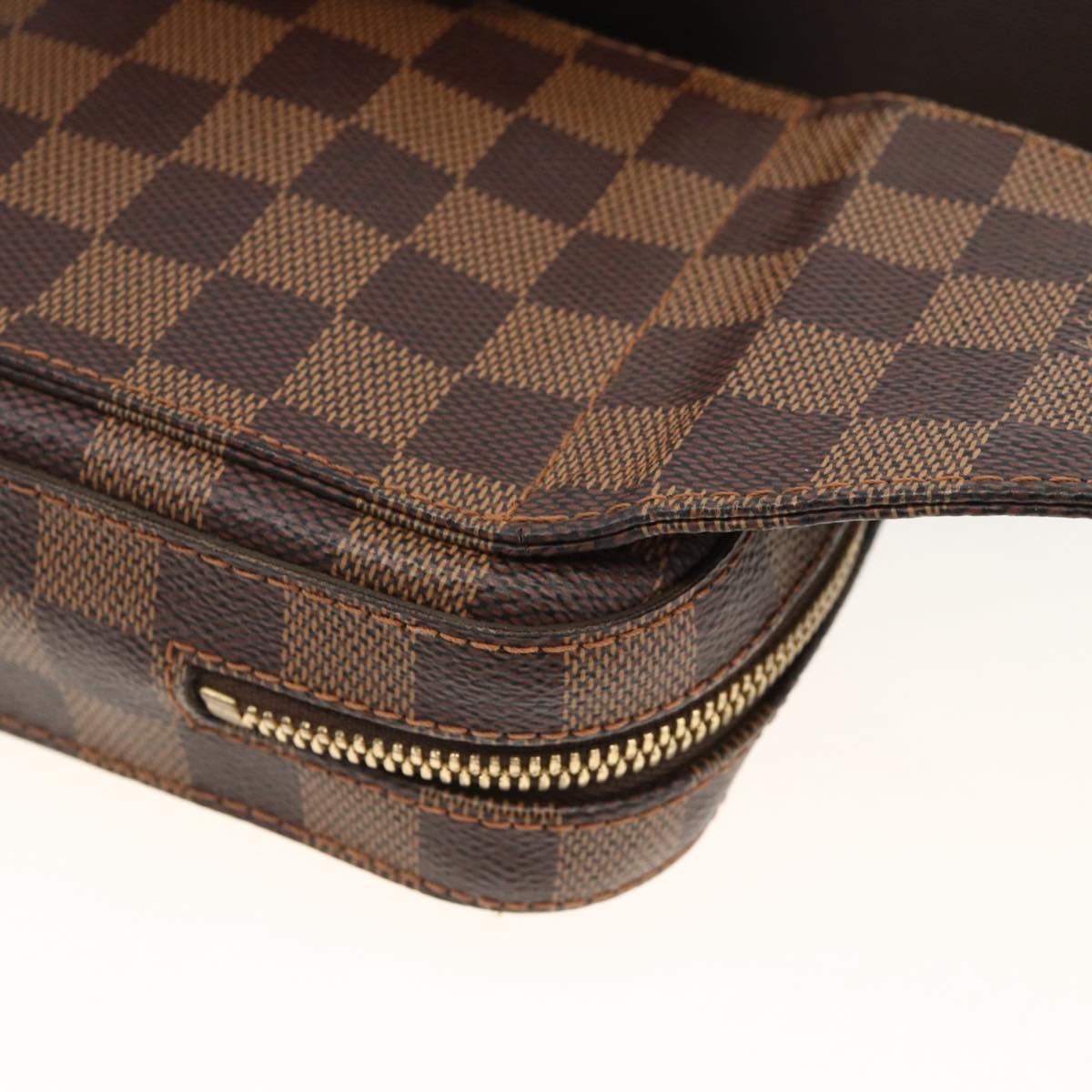 LOUIS VUITTON Damier Ebene Geronimos Shoulder Bag N51994 LV Auth ka3600