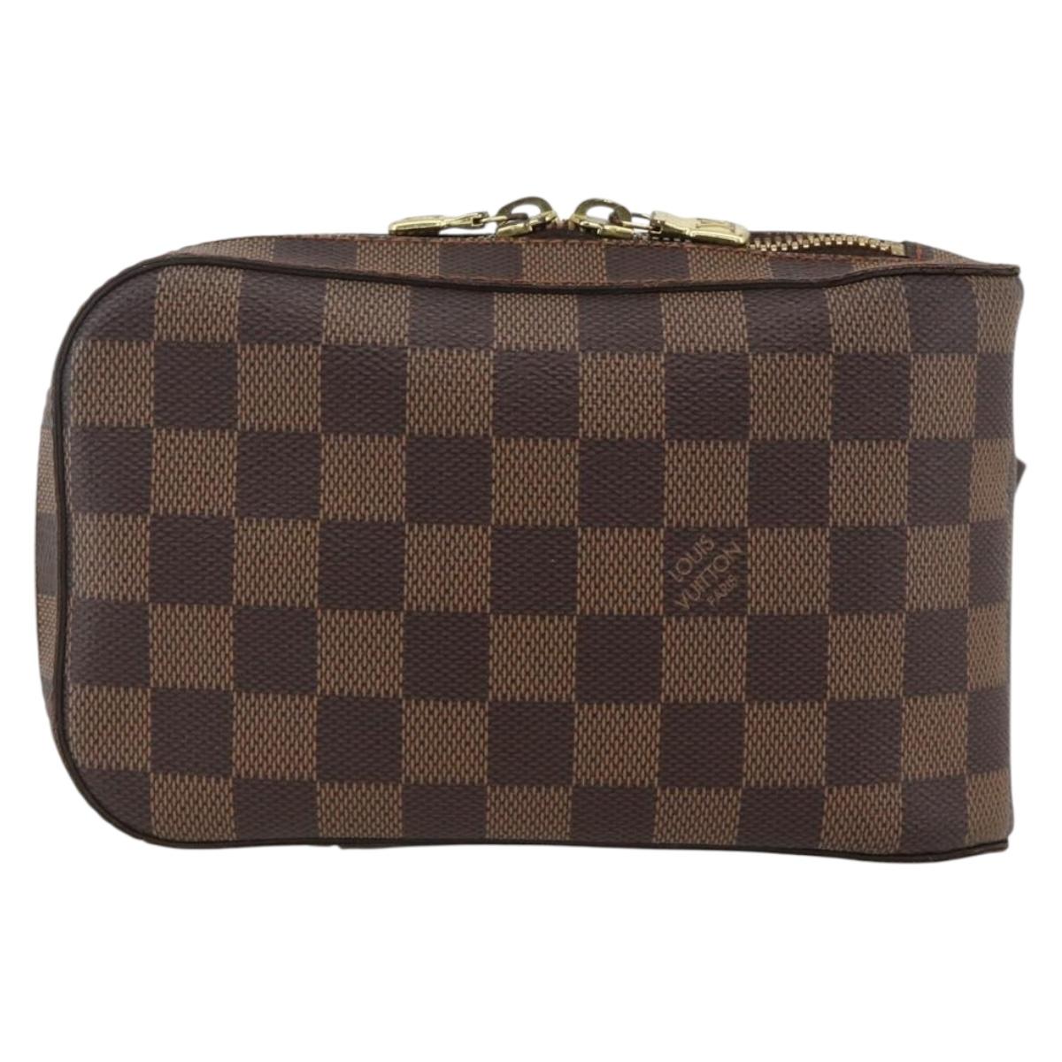 LOUIS VUITTON Damier Ebene Geronimos Shoulder Bag N51994 LV Auth ka3600